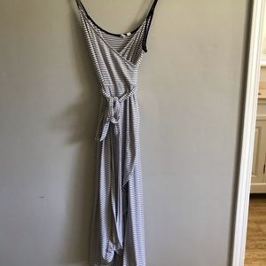 A wrap around dress